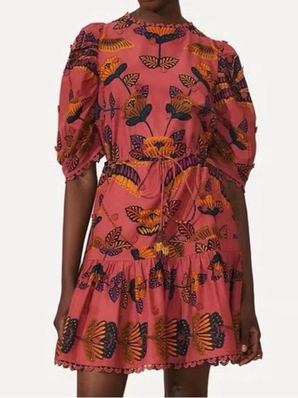 Farm Rio Puff-Sleeve Dress 💥GREAT DEAL💥 large
